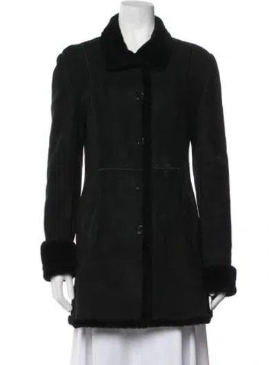 Pre-owned Searle Shearling Jacket In Black