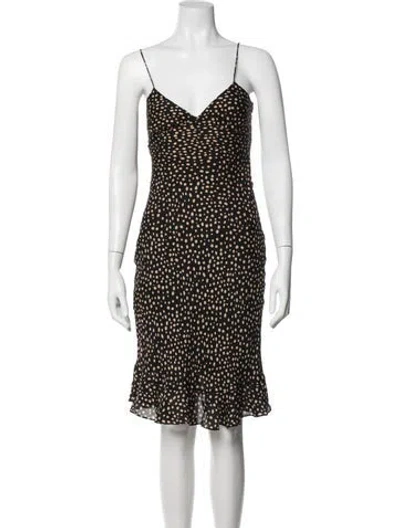 Pre-owned Searle Silk Mini Dress W/ Tags In Brown