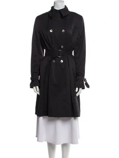 Pre-owned Searle Trench Coat In Black