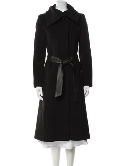 Pre-owned Searle Trench Coat In Black