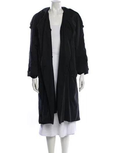 Pre-owned Searle Trench Coat In Black
