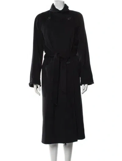 Pre-owned Searle Wool Coat In Black