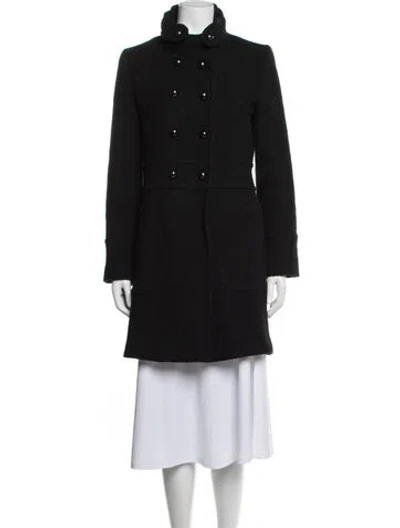 Pre-owned Searle Wool Coat In Black