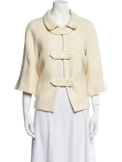 Pre-owned Searle Wool Evening Jacket In Neutral