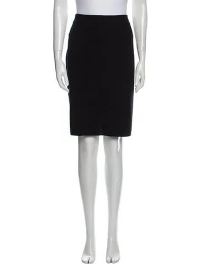 Pre-owned Searle Wool Knee-length Skirt In Black
