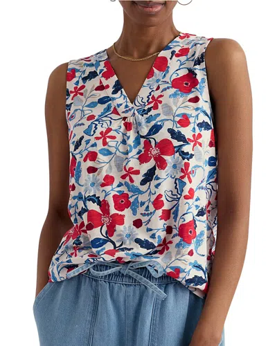 Seasalt Cornwall Achilla Printed V-neck Vest In Blue