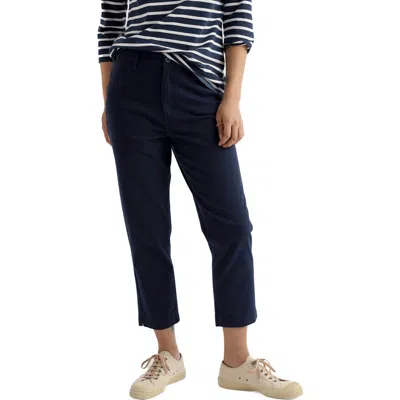 Seasalt Cornwall Albert Quay High Waist Crop Pants In Black