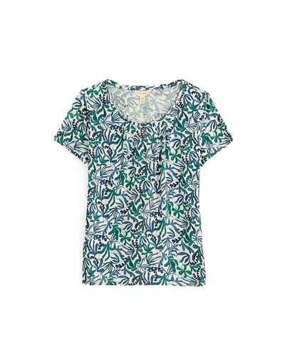 Seasalt Cornwall Appletree Scoop Neck Jersey T-shirt In Green