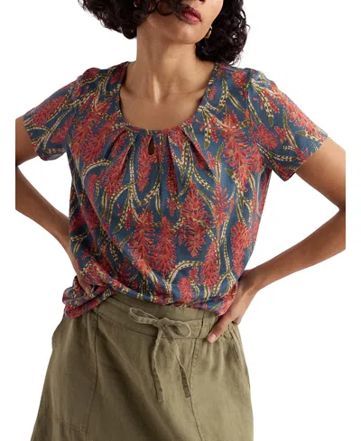 Seasalt Cornwall Appletree Scoop Neck Jersey T-shirt In Multi