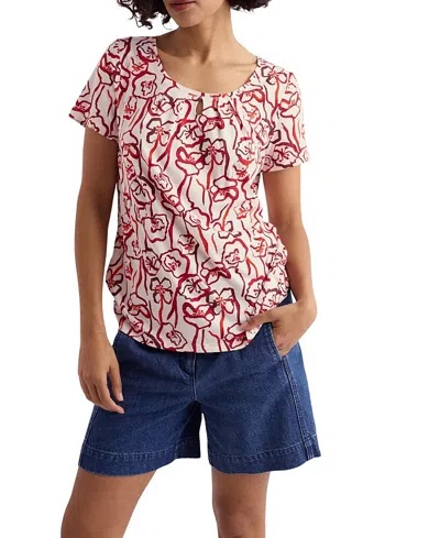 Seasalt Cornwall Appletree Scoop Neck Jersey T-shirt In Multi