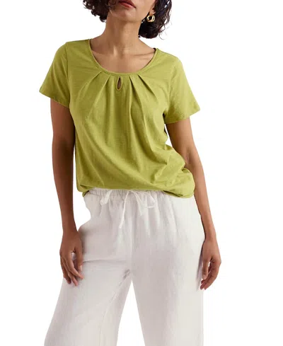 Seasalt Cornwall Appletree Scoop Neck Jersey T-shirt In Multi