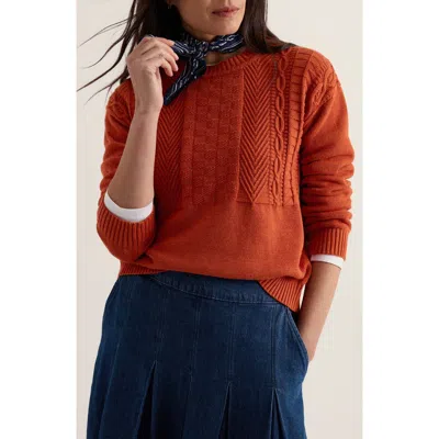 Seasalt Cornwall Applewood Organic Cotton Sweater In Orange