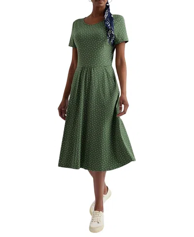 Seasalt Cornwall April Short Sleeve Dress In Green
