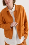 Seasalt Cornwall Arame Linen Jacket In Cumin