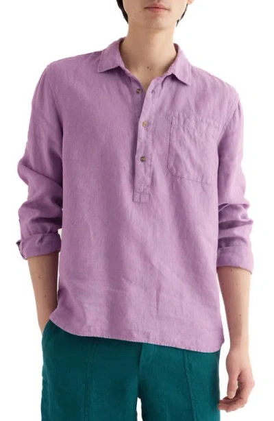 Seasalt Cornwall Artists Linen Shirt In Pink