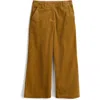 Seasalt Cornwall Asphodel Crop Wide Leg Corduroy Pants In Brown