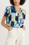 Seasalt Cornwall Barnoon Collage Print Top