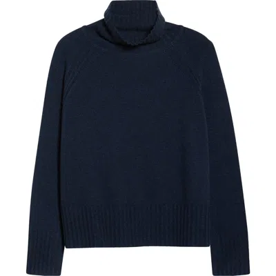 Seasalt Cornwall Basset Cove Merino Wool Blend Turtleneck Sweater In Blue