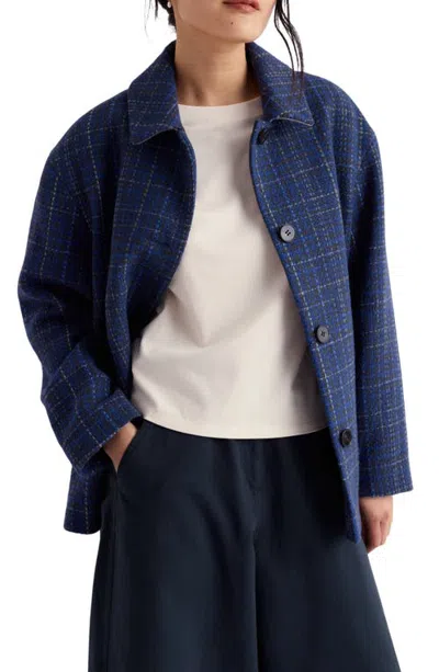 Seasalt Cornwall Beamwind Coat In Blue