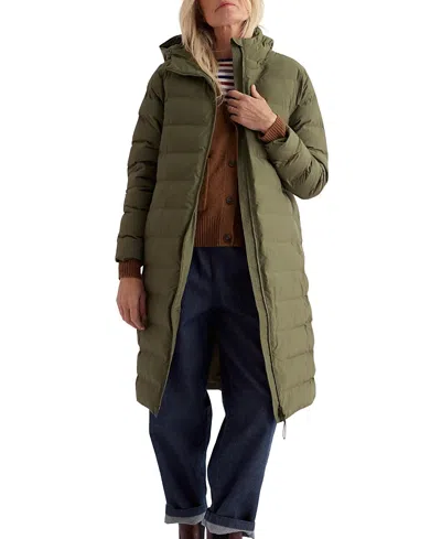 Seasalt Cornwall Branwen Puffer Coat In Green