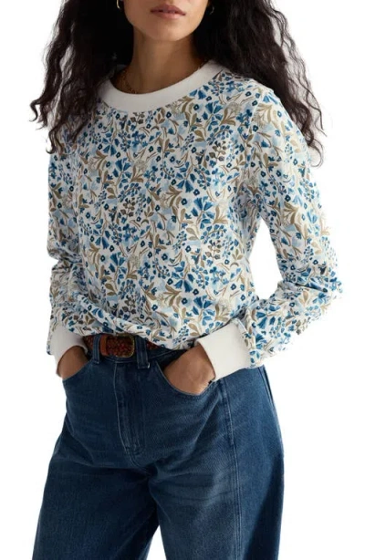 Seasalt Cornwall Bright Wave Organic Cotton Sweatshirt In Brown