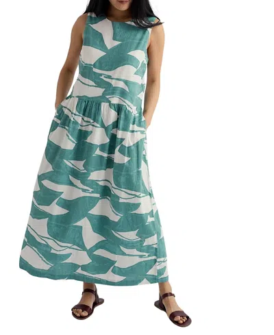 Seasalt Cornwall Brouse Sleeveless Dress In Green