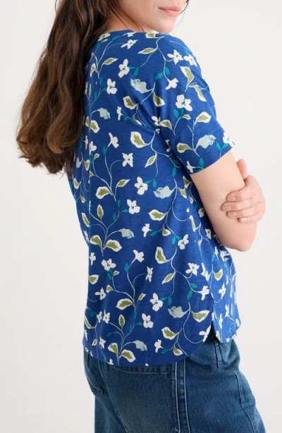 Seasalt Cornwall Bryher View Organic Cotton T-shirt In Blue