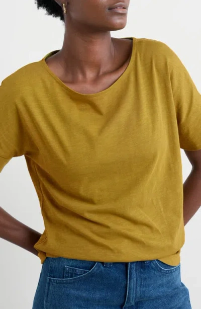 Seasalt Cornwall Bryher View Organic Cotton T-shirt In Yellow