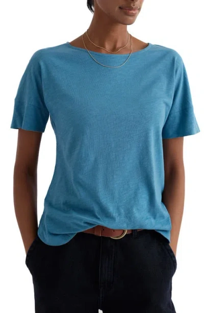 Seasalt Cornwall Bryher View Organic Cotton T-shirt In Blue