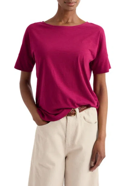 Seasalt Cornwall Bryher View Organic Cotton T-shirt In Pink