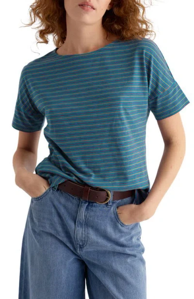Seasalt Cornwall Bryher View Organic Cotton T-shirt In Blue