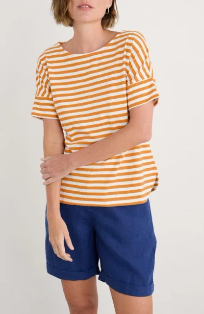Seasalt Cornwall Bryher View Stripe Organic Cotton T-shirt