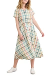 Seasalt Cornwall Carved Wood Short Sleeve Button-up Midi Dress