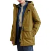 Seasalt Cornwall Cliff Castle Waterproof Hooded Coat In Oak Yellow