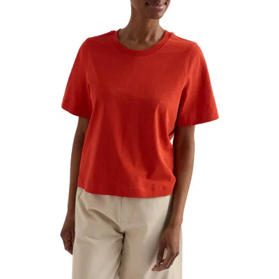 Seasalt Cornwall Copseland Organic Cotton T-shirt In Red