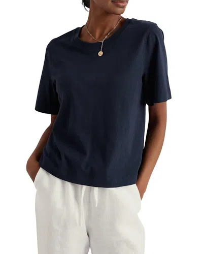 Seasalt Cornwall Copseland Printed Crew Neck T-shirt In Blue