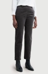 Seasalt Cornwall Crackington Sailor Button Crop Pull-on Pants In Black