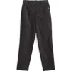 Seasalt Cornwall Crackington Sailor Button Crop Pull-on Pants In Black