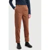Seasalt Cornwall Crackington Salior Button Crop Pull-on Pants In Brown