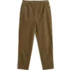 Seasalt Cornwall Crackington Sailor Button Crop Pull-on Pants In Green