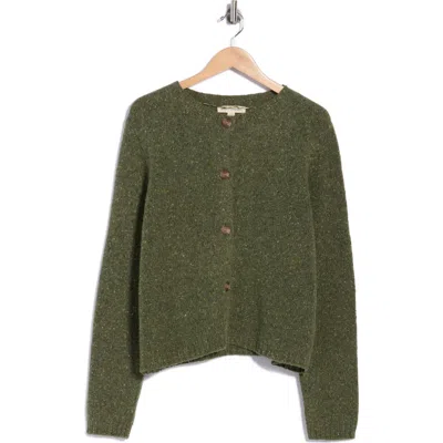 Seasalt Cornwall Dawson Pick Merino Wool Blend Cardigan In Green