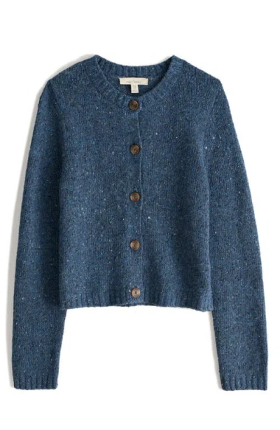 Seasalt Cornwall Dawson Pick Merino Wool Blend Cardigan In Blue