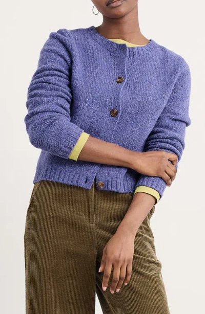 Seasalt Cornwall Dawson Pick Merino Wool Blend Cardigan In Blue