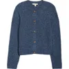Seasalt Cornwall Dawson Pick Merino Wool Blend Cardigan In Blue