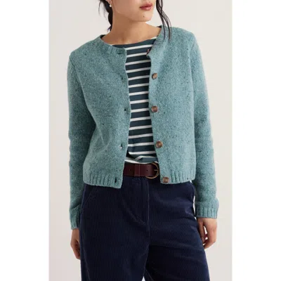 Seasalt Cornwall Dawson Pick Merino Wool Blend Cardigan In Blue