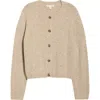 Seasalt Cornwall Dawson Pick Merino Wool Blend Cardigan In Neutral