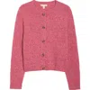 Seasalt Cornwall Dawson Pick Merino Wool Blend Cardigan In Orange