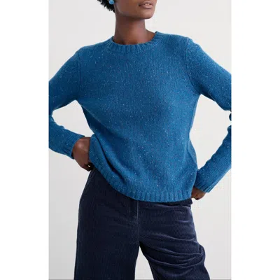Seasalt Cornwall Dawson Pick Merino Wool Blend Sweater In Blue