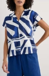 Seasalt Cornwall Deep Lane Short Sleeve Organic Cotton Button-up Shirt