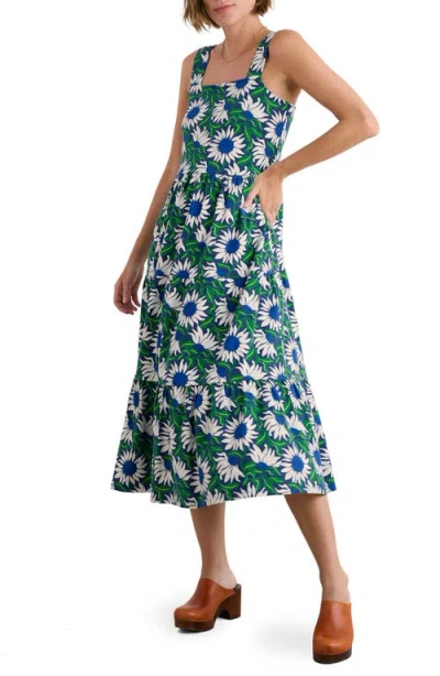 Seasalt Cornwall Deep Water Print Fit & Flare Dress